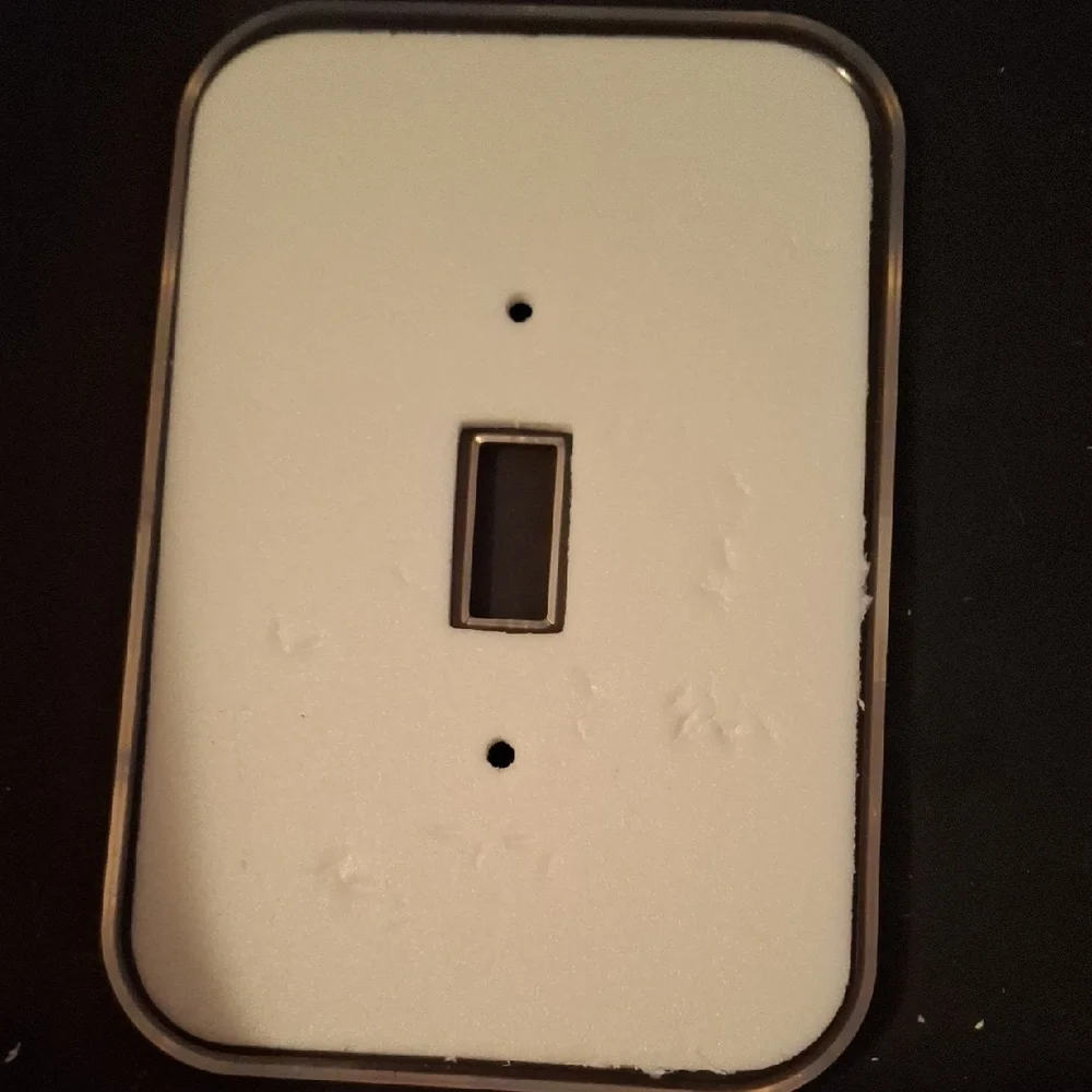 Clear Single Toggle Light Switch Cover Plate - Picture 2 of 2